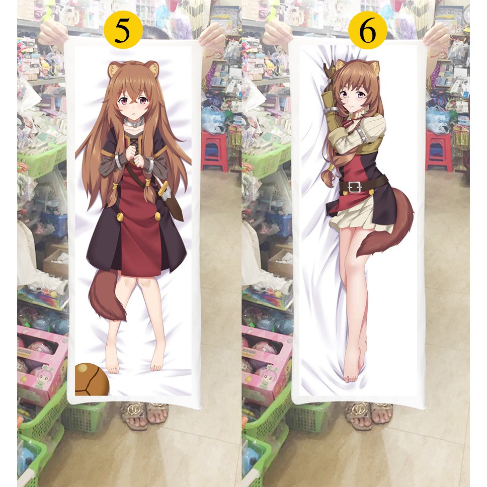 Gối ôm dài The Rising of the Shield Hero 1m x 40cm (Tặng 1 poster hoặc 1 huy hiệu)