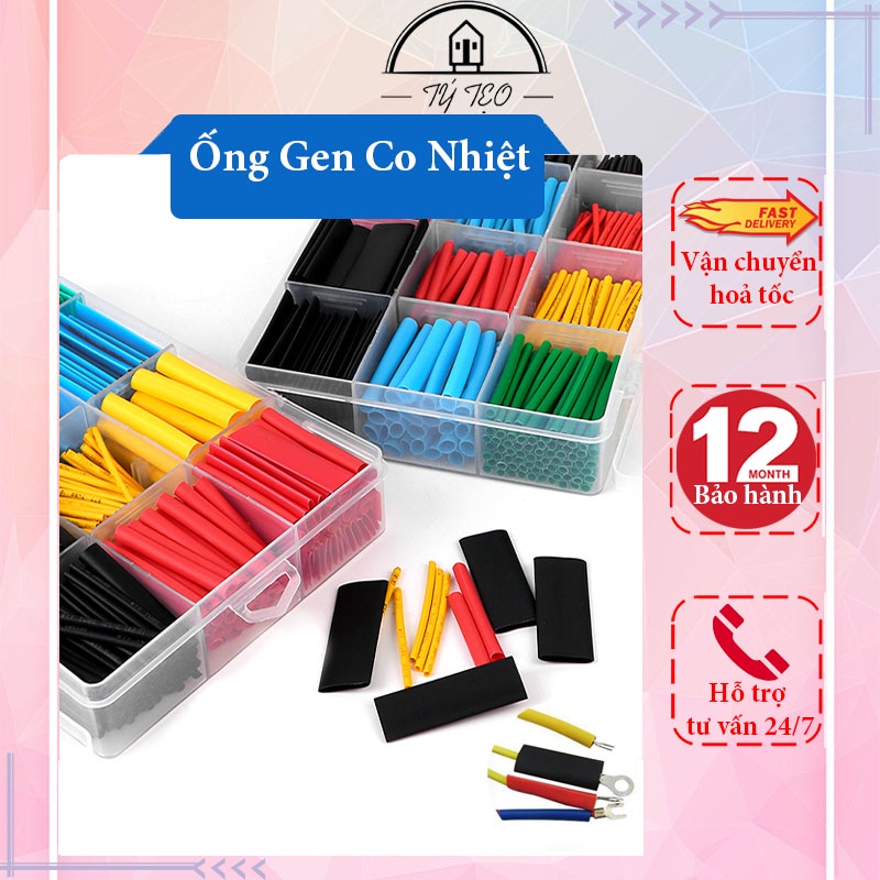 Ống Gen Co Nhiệt Polyolefin - Dây Co Nhiệt Nhiều Màu Bọc Cách Điện Đoạn Nối Dây Nhiều Kích Cỡ - GCN01 - Gia Dụng Tý Tẹo