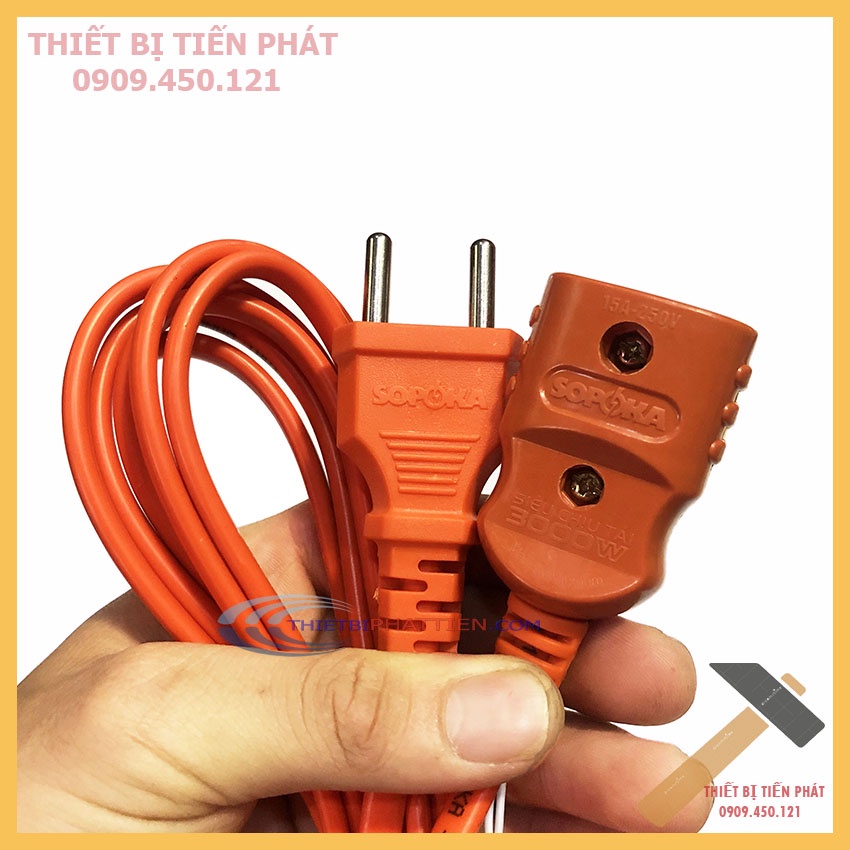 Dây Nối Nguồn Siêu Chịu Tải Cao SOPOKA 3000W 15A-250V 3 Mét, 5 Mét