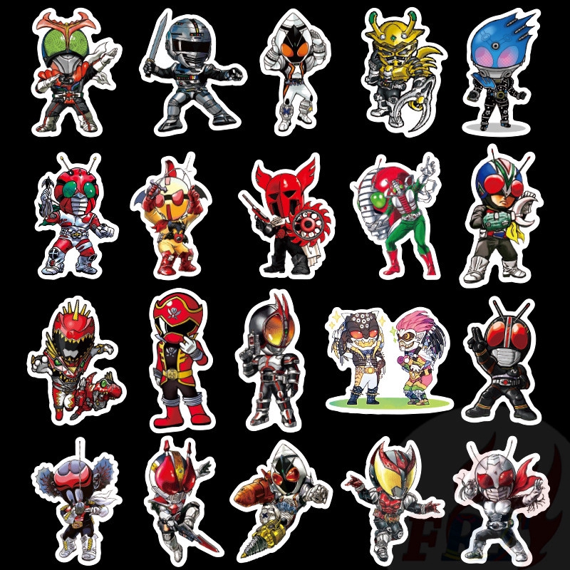❉ Masked Rider Series 01 Stickers ❉ 50Pcs/Set  Anime Kamen Rider DIY Fashion Mixed Doodle Decals Stickers