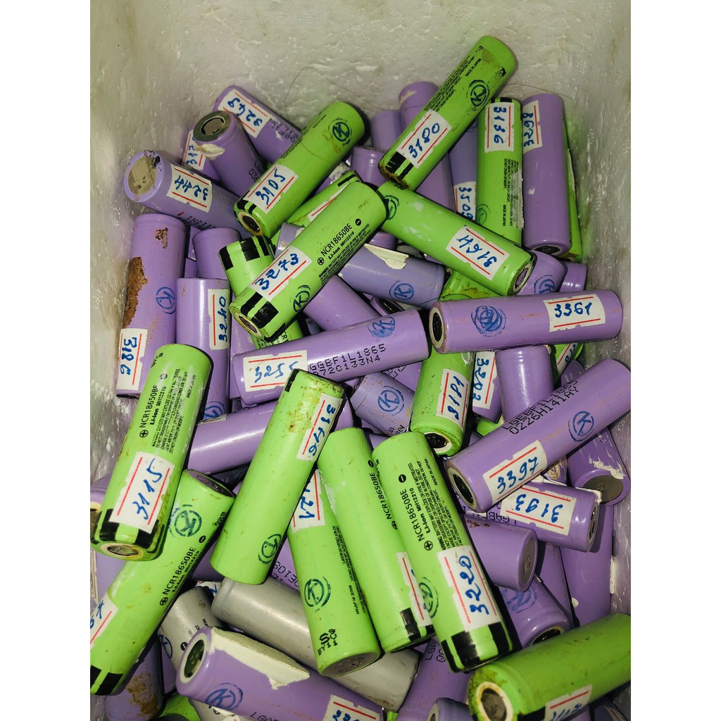 PIN 18650 - (3000Mah - 3500Mah) cũ - bao chuẩn dung lượng