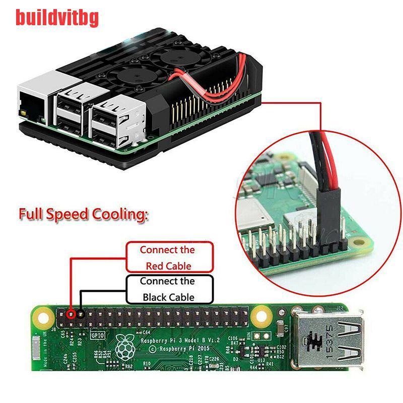 Hộp Tản Nhiệt Bằng Hợp Kim Nhôm Cnc Cho Raspberry Pi 4b Gvq