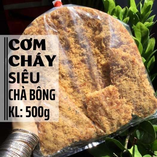 Cơm Cháy Chà Bông Loại 1 [Miếng vuông ] 500gram SIÊU NGON, [ Có Bán Sỉ ] Hàng ngon nhà làm