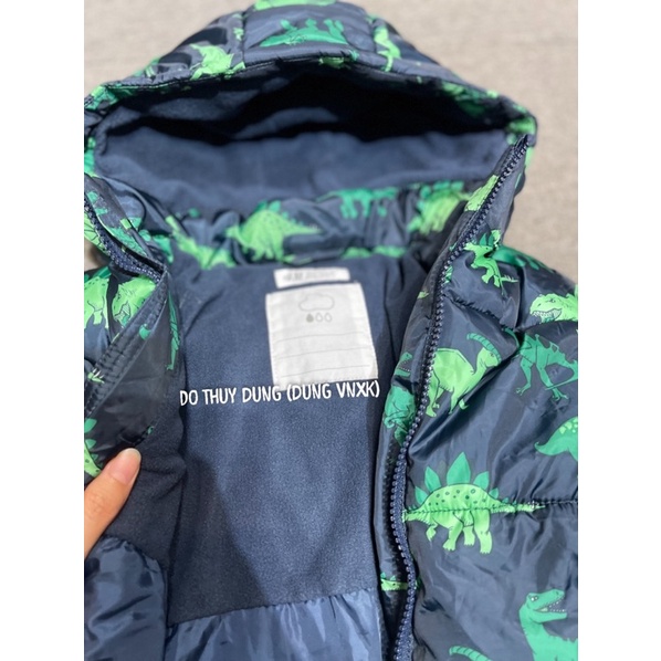 Áo khoác phao khủng long bé trai