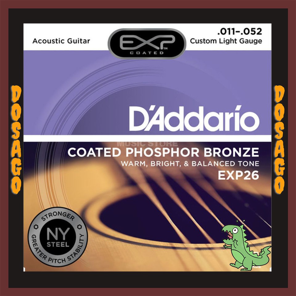 Dây Đàn Guitar Acoustic D'Addario EXP26 - Size 11