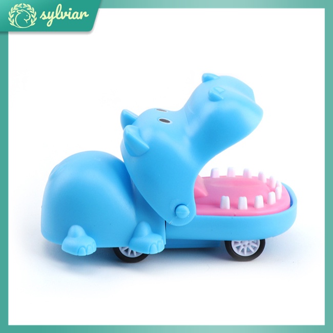 [sylviar] Đồ Chơi Xe Kéo Hình Cá Sấu Hoạt Hình Mini Cắn Tay Làm Quà Tặng Cho Bé