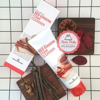 Ra&Gowoori - Sữa rửa mặt Nhân Sâm Đỏ Red Ginseng Foam Cleanser