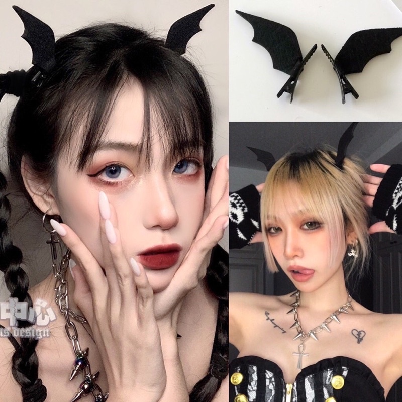 Set 2 chiếc cài tóc cánh dơi mix cosplay GIAO HOẢ TỐC HCM