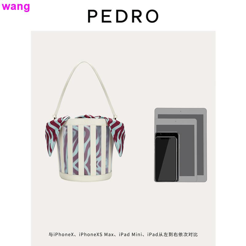 PEDRO [New Product] Bucket Bag PW2-16610005 Ladies Stitching Bag Face Hand Single Shoulder Bag