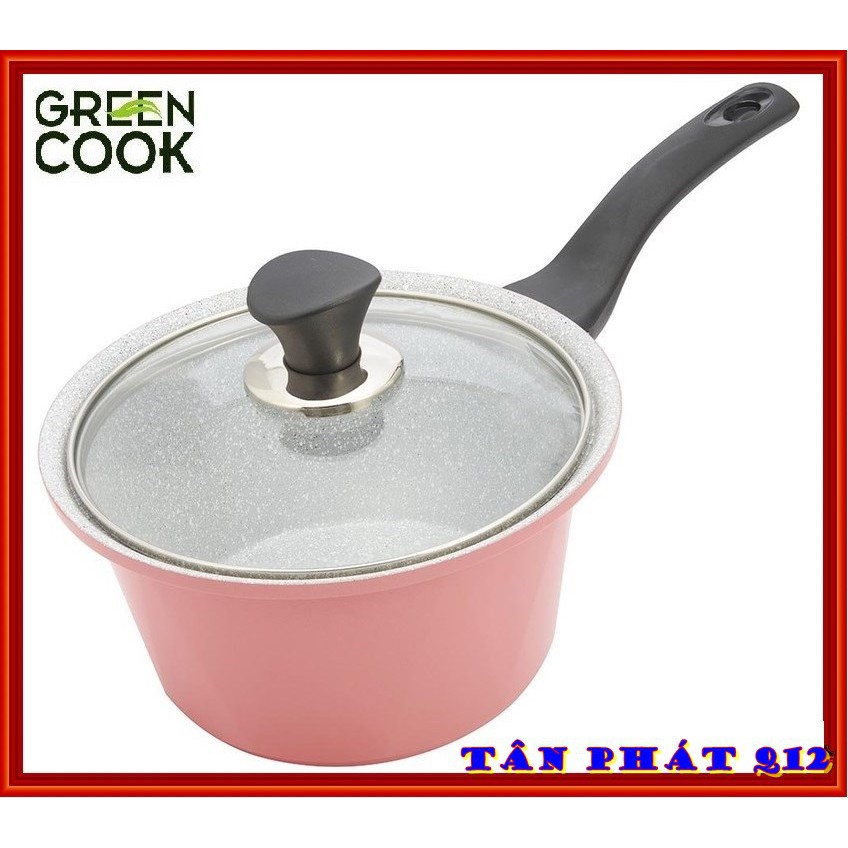 Nồi quấy bột đúc vân đá đáy từ 18cm Green Cook GCS02-18IH