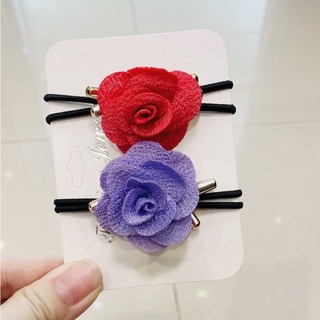 Sét 2 Dây Cột Tóc Đính Hoa Cực Đẹp