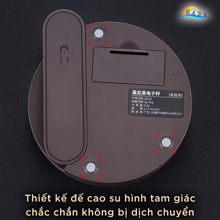 Cân Tiểu Ly Điện Tử Nhà Bếp Mini 5kg 0 01g Cao Cấp Inox 304 Đạt Chất Lượng Đức SSGP