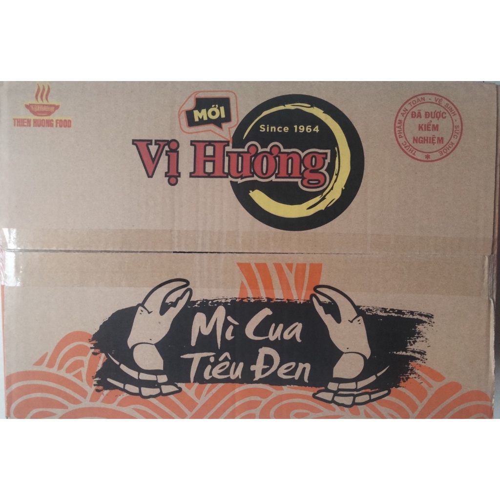 Thùng 12 Tô mì Cua Tiêu Đen 80gr