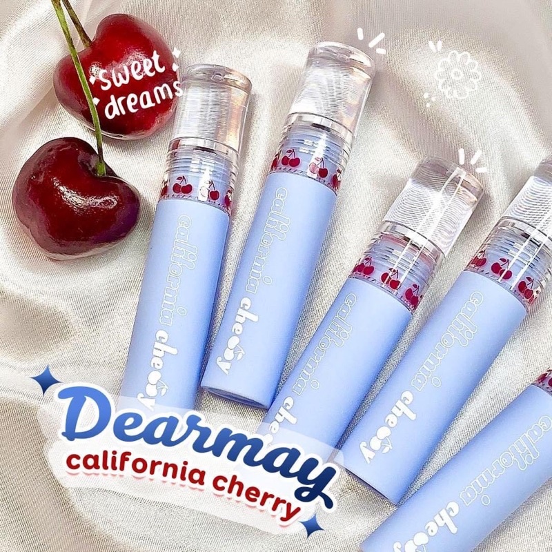 |SALE XẢ BỎ MẪU| SON KEM LÌ DEARMAY CALIFORNIA CHERRY