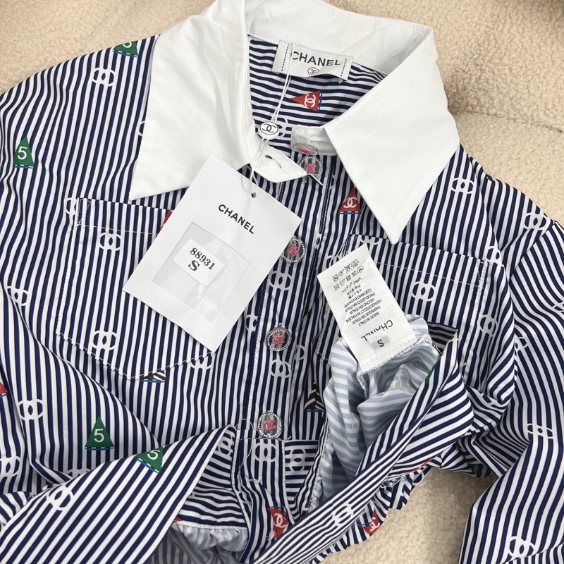 Sơ mi chà neo kẻ xanh