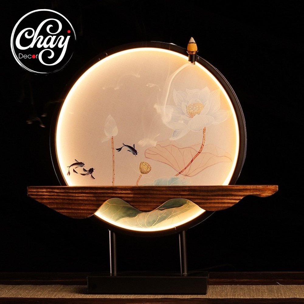 Đèn Led Hào Quang Kèm Tranh Dùng Để Trang Trí Tiểu Cảnh, Lũa, Tượng, Bon Sai Có Quà Tặng 🎁