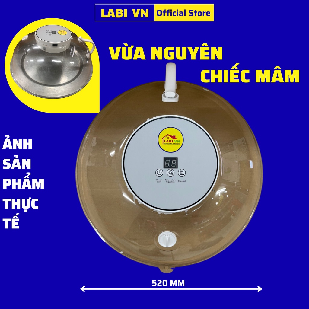 Lồng Bàn Điện Thông Minh LABI VN LB062 3 tác dụng kép Làm nóng chín thực phẩm - Khử khuẩn đồ dùng - Che đậy ruồi muỗi