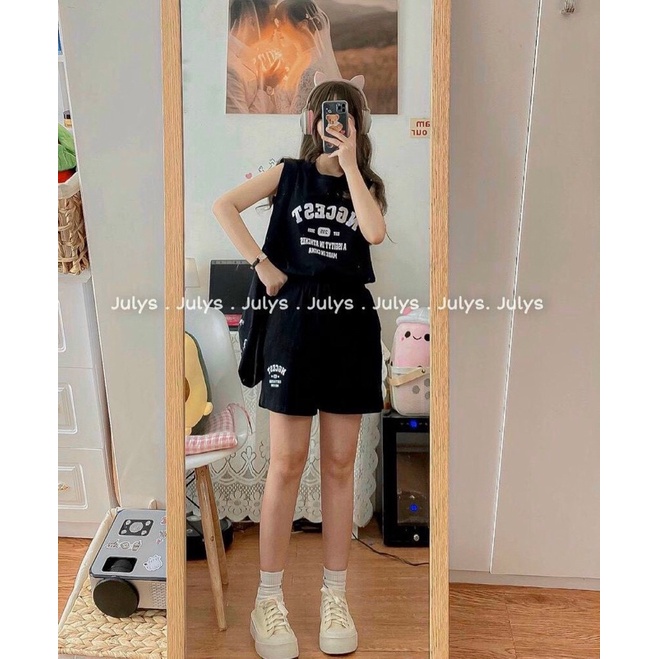 BN77-Bộ Nữ Sát Nách Chữ NGCEST 3 Màu | BigBuy360 - bigbuy360.vn