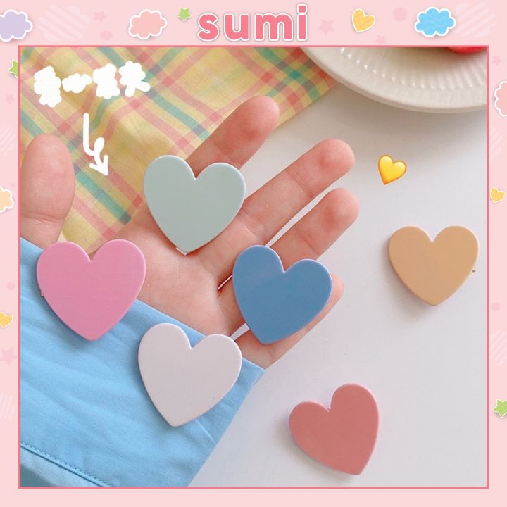Kẹp tóc trái tim dễ thương ngọt ngào phong cách Hàn Quốc Sumi