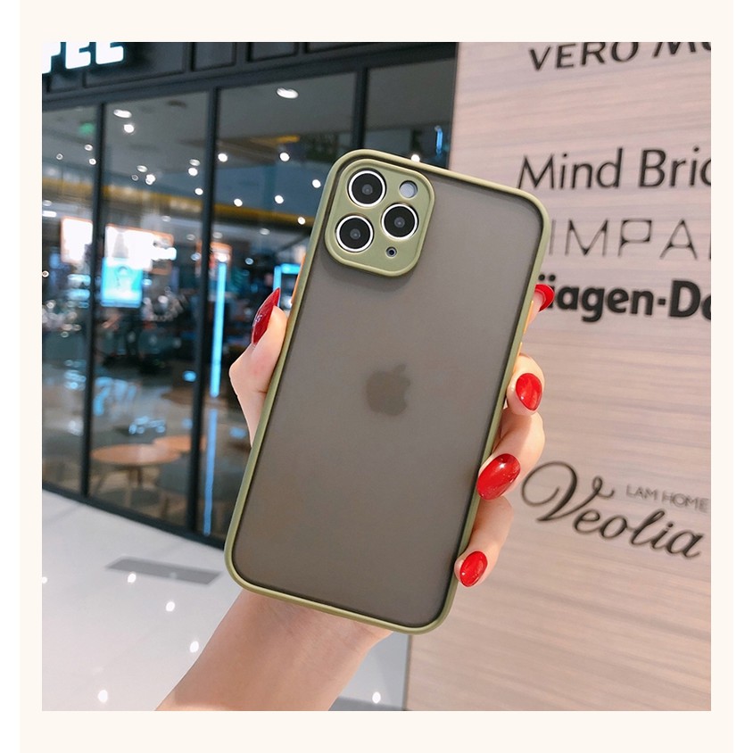 Bỏ sỉ ốp iphone basic viền cao su non bảo vệ camera