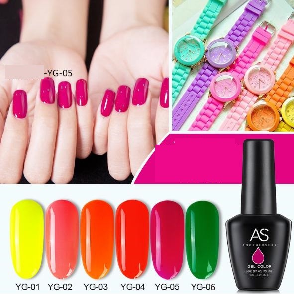 Sơn Gel AS| Mã YG | Màu Neon Phản Quang