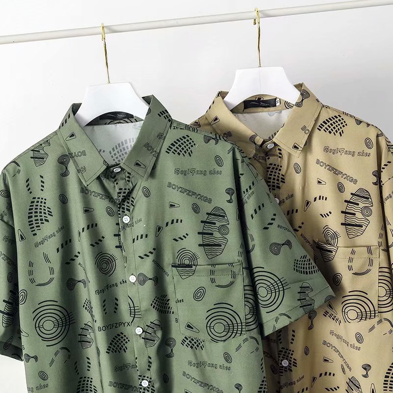 Áo Thun Tay Ngắn Dáng Rộng In Họa Tiết Thời Trang Mùa Hè Mới Size M-3XL Cho Nam