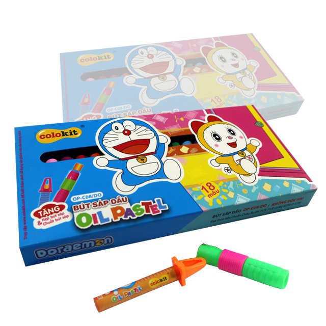 Sáp Dầu Thiên Long 18 Màu Colokit Doraemon OP-C08/DO