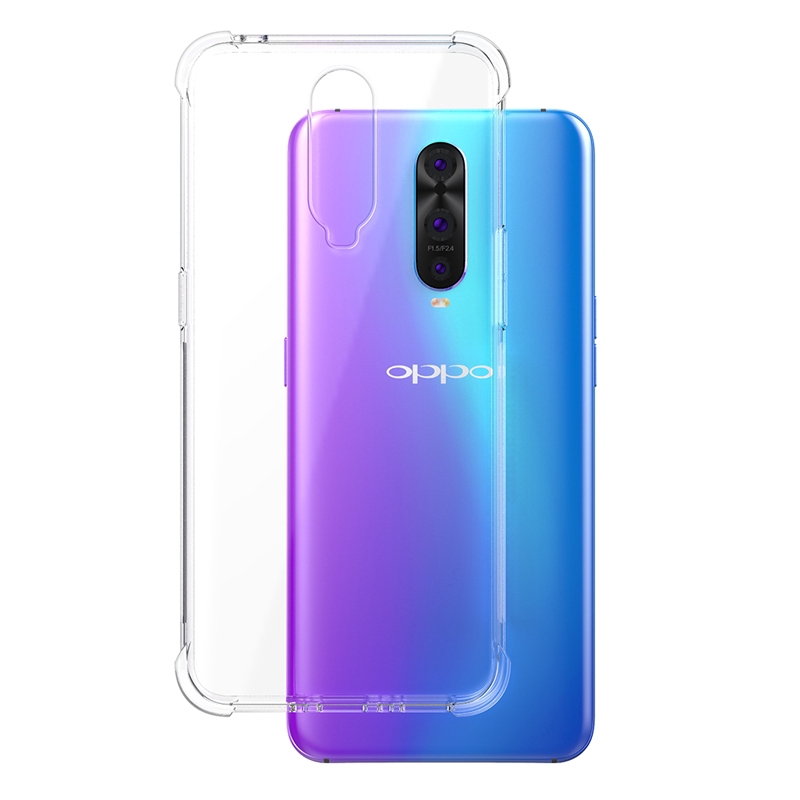 Shockproof Case OPPO F9 A3S A5S F7 F11 R17 Pro A7 A71 A59 F1s Transparent Soft Silicone Case
