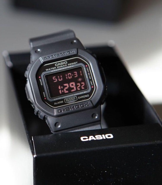 Đồng hồ nam nữ Casio GShock Dw 5600MS chính hãng dành cho nam và nữ thiết kế nhỏ gọn tinh tế đen nhám