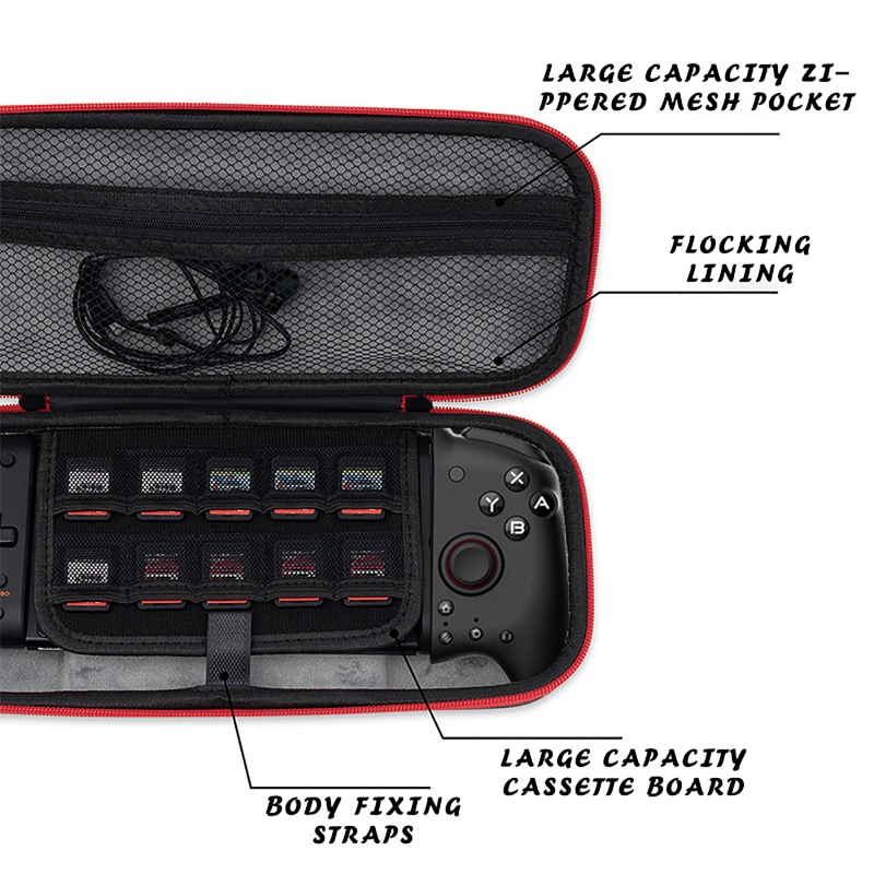 Túi Đựng Máy Chơi Game Cầm Tay Có Ngăn Đựng Thẻ Cho Switch OLED