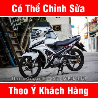 Tem Trùm Exciter 135 Đen Trắng