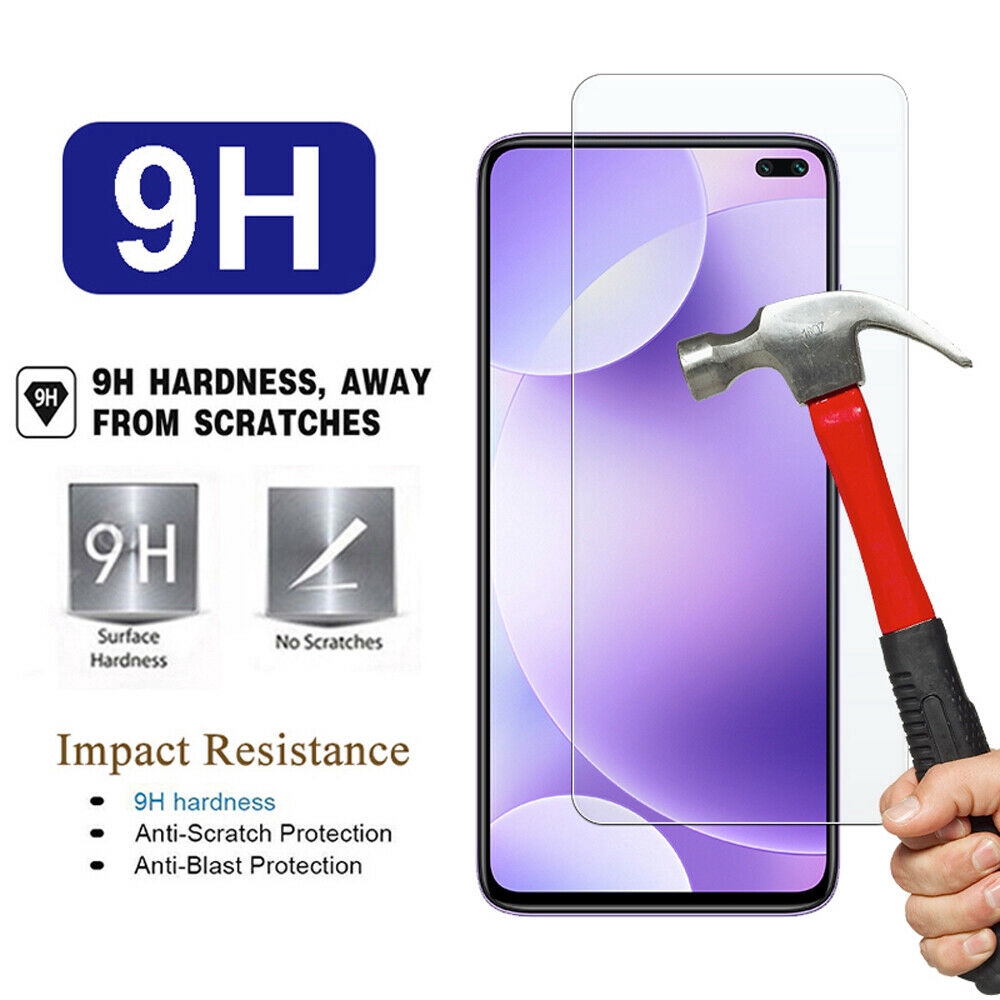 Set 2 Miếng Dán Cường Lực 9h Bảo Vệ Màn Hình Chống In Dấu Vân Tay An Toàn Dành Cho Xiaomi Redmi K30