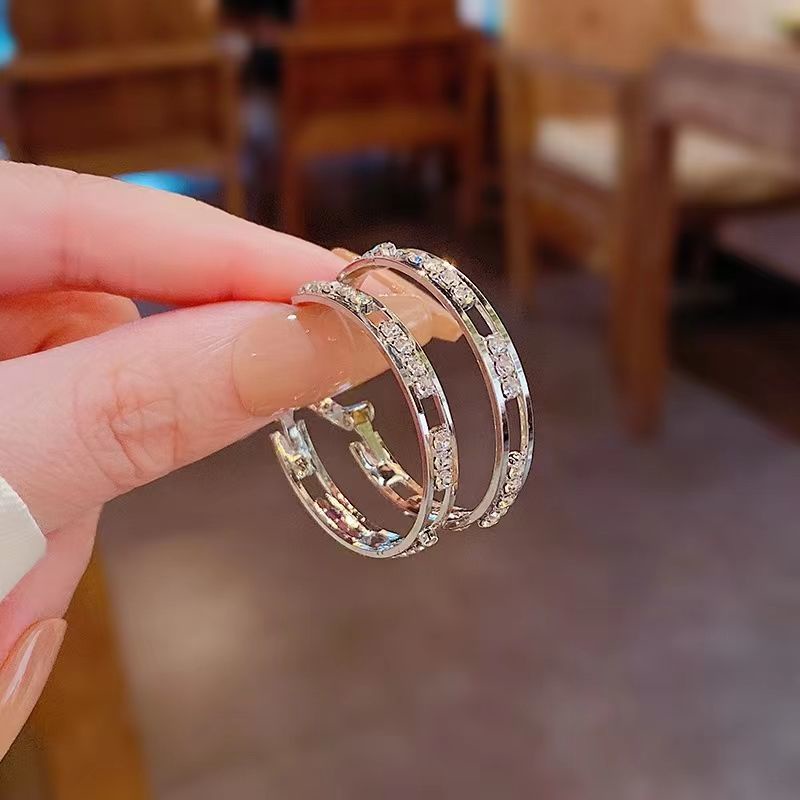 Jiashucheng Khuyên Tai Lớn Cao Cấp Sang Trọng Cho Nữ