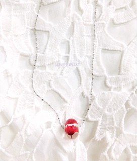 Dây chuyền resin hoa thật handmade