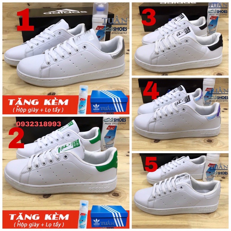 [Mã WAST5K giảm 5k đơn bất kỳ] [KÈM HỘP+LỌ TẨY] GIÀY SMITH Đủ màu NAM NỮ