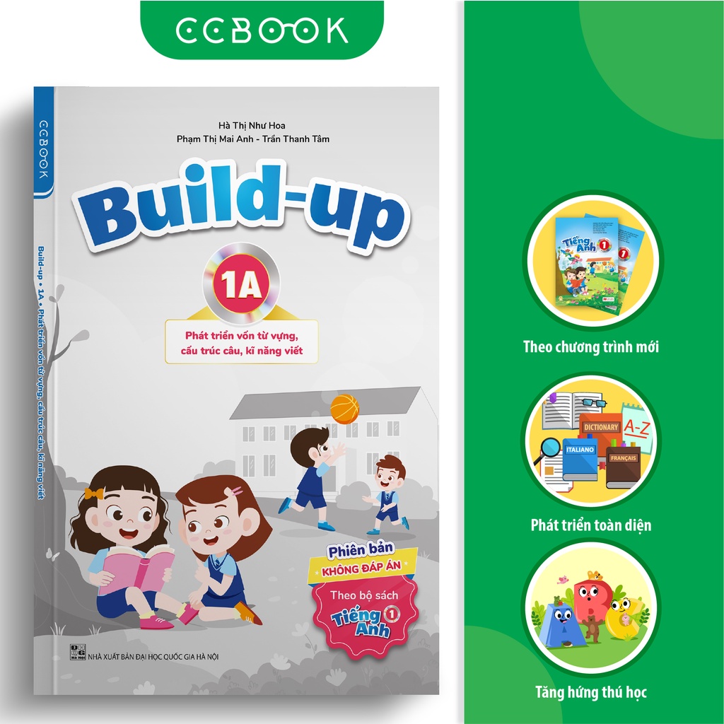 Sách tiếng Anh lớp 1 - Build-up 1A (theo bộ sách Tiếng Anh 1) - Phát triển vốn từ vựng, kĩ năng viết - Không đáp án