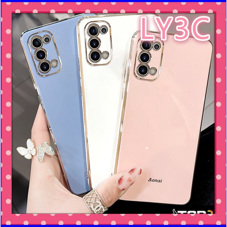 Ốp Điện Thoại Silicone Mạ Điện LY3C Cho OPPO reno 5 pro / reno 6 pro / reno 5 / reno 4 / A15 / A15S / A53 / A33 / A5S / A7 / A12