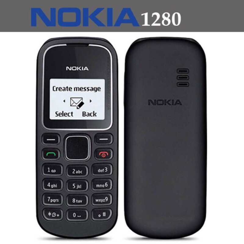 Điện thoại nokia 1280 hàng chính hãng - kèm sạc và pin fullbox có bảo hành