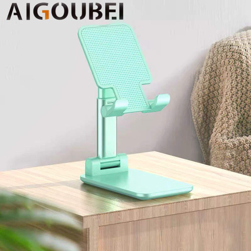 Giá đỡ điện thoại di động bằng nhựa xếp gọn để bàn phổ thông 4 màu lựa chọn