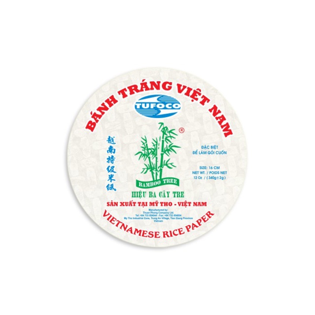 Bánh tráng gỏi cuốn Mỹ Tho không có chất bảo quản loại tiết kiệm 16cm