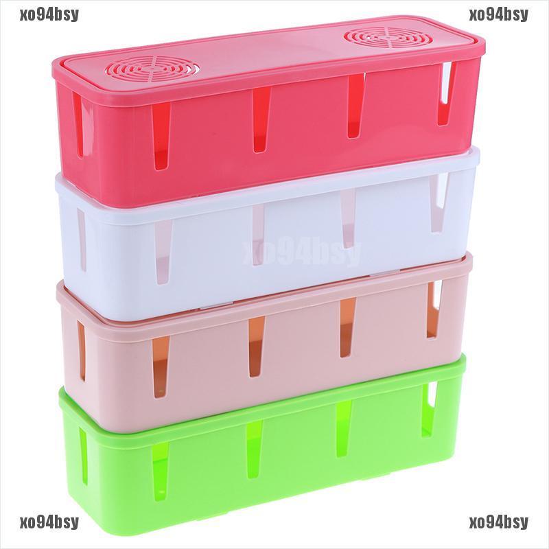[xo94bsy]Table Cable Power Plug Storage Box Case Cord Wire Socket Safety Tidy Or