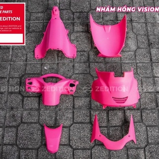 Dàn nhựa nhám màu cam,hồng,xanh ngọc Vision 2022 Dattienkha shop bộ nhựa nhám trang trí xe nổi bật
