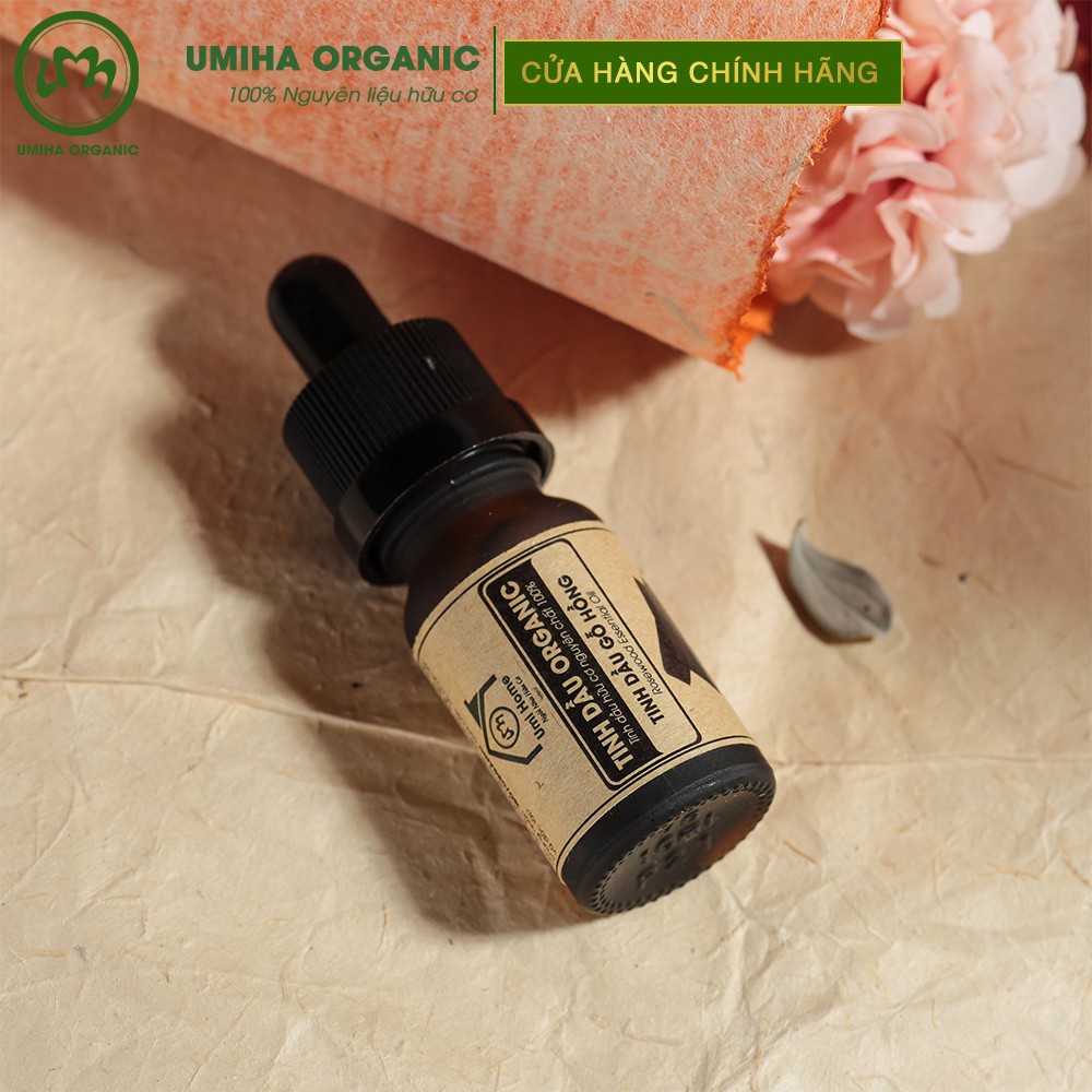 Tinh dầu Gỗ Hồng hữu cơ UMIHA nguyên chất |  Rosewood Essential Oil 100% Organic 10ml