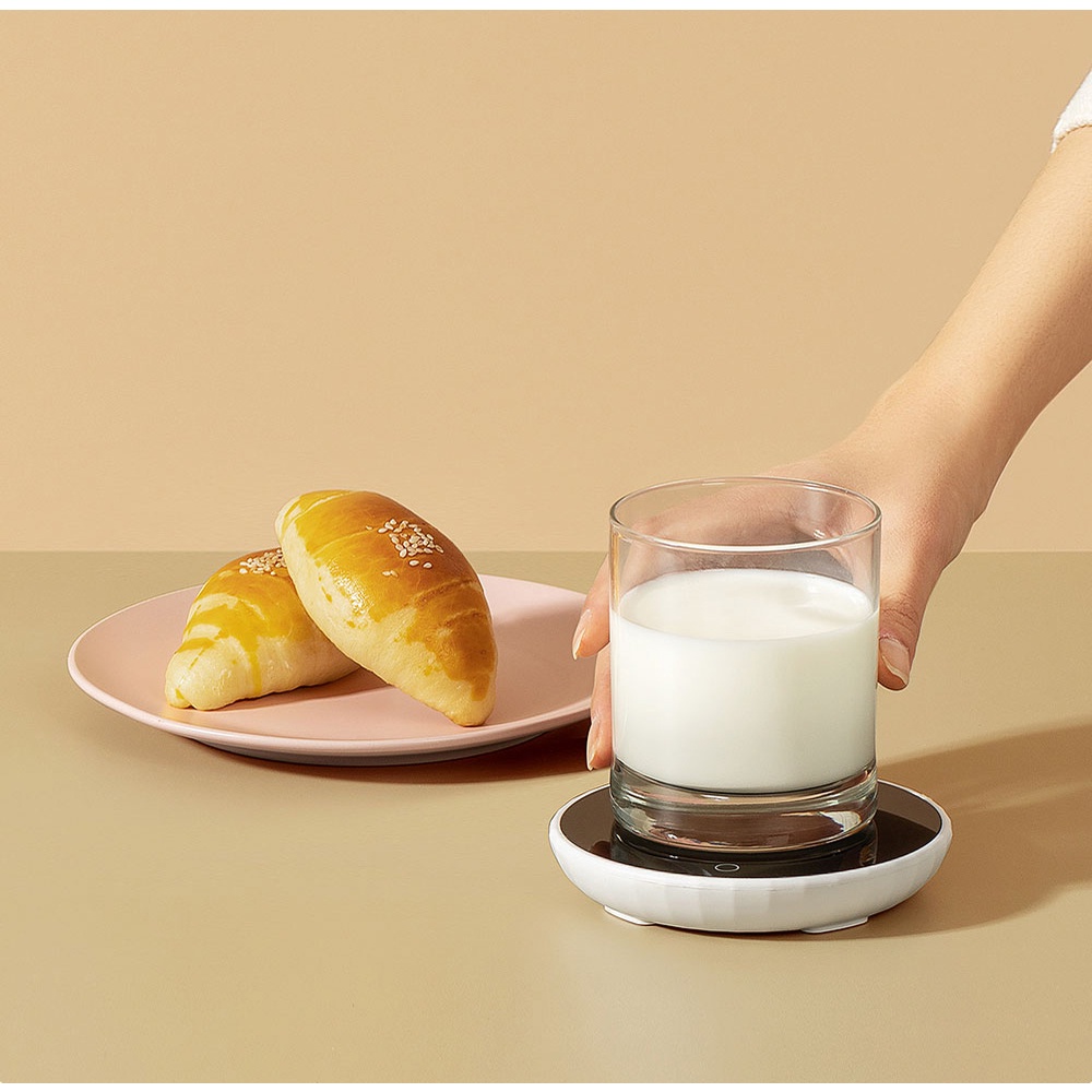 Đế Hâm Nóng Xiaomi OirM Thông Minh , Tiện Dụng - Giữ Nhiệt  Độ 55 ºC , Làm  Nóng Sữa, Cà Phê , Nước...,Mọi Chất Liệu