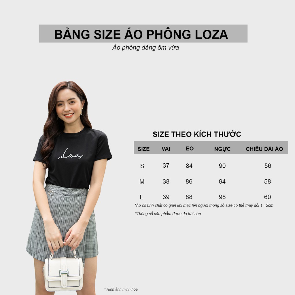 [Mã WAMALLR1 giảm 15% tối đa 30k đơn 99K] Áo phông nữ in hình lá LOZA PT5035 | BigBuy360 - bigbuy360.vn