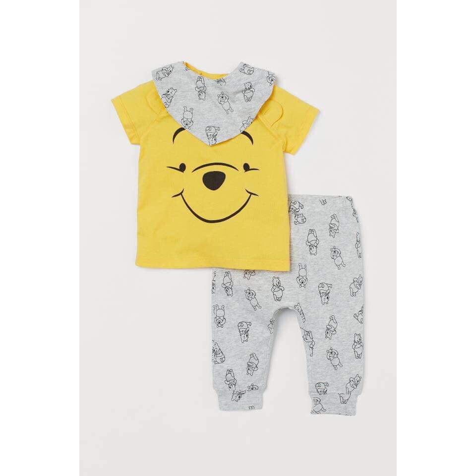 Set 3ct kèm yếm gấu Pooh và kẻ Minnie- HÀNG SALE KO ĐỔI TRẢ