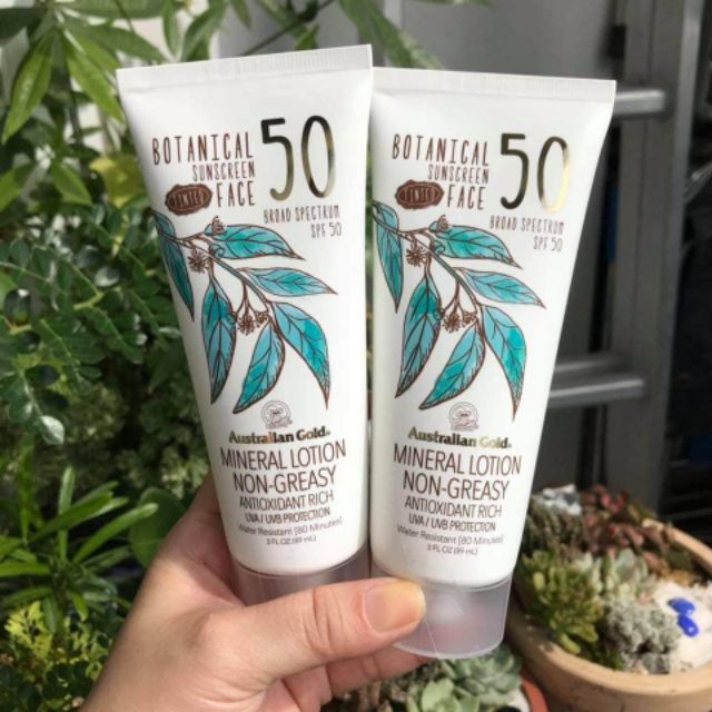 Kem chống nắng 🌤Australian Gold Botanical SPF 50 Tinted Face Sunscreen