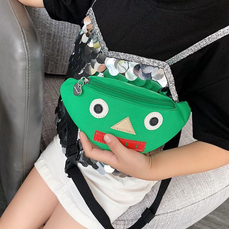 Túi đeo chéo họa tiết hoạt hình dễ thương cho bé phong cách Hàn Quốc