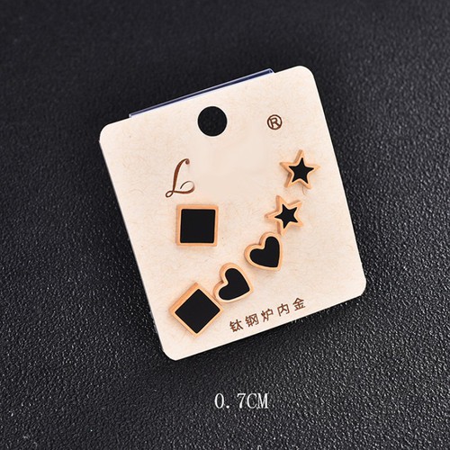 Bộ 3 Đôi Bông Tai Titan Ko Han Rỉ TT 3679