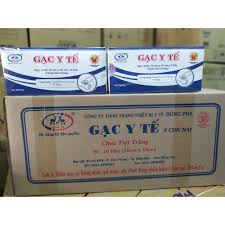NGUYÊN THÙNG Thương hiệu: ĐÔNG PHA  Gạc Y Tế 3 Con Nai Đông Pha Đã Tiệt Trùng Bằng E.o.gas 50 Gói loại rộng 8x9 cm